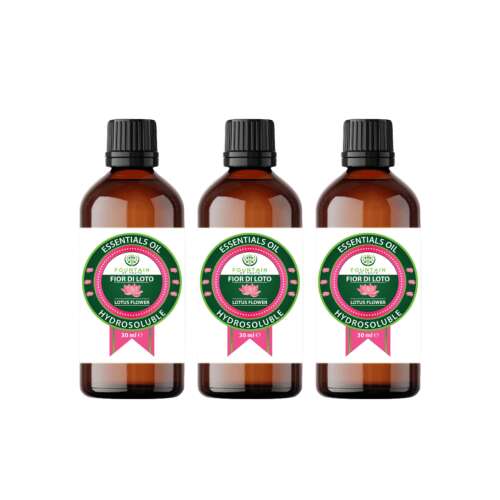 3 x 30 ml Fountain Fior di Loto Lotus Flower Hydrosoluble Essential Oil Set