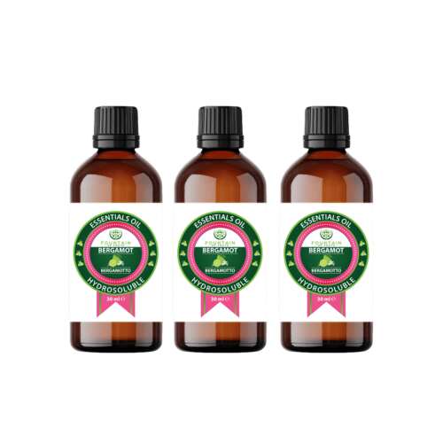 3 pack of Fountain of Youth Bergamot Essential Oil, 30 ml each, water-soluble