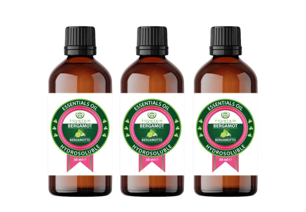 3 x 30 ML WATER-SOLUBLE ESSENTIAL OIL SET, BERGAMOT