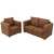 vidaXL 2 piece faux leather sofa set 53408952