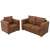 vidaXL 2 piece faux leather sofa set 53408952