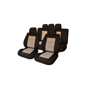 Umbrella Universal Black and Beige Car Seat Cover Set - Nonbrand Car seat cover