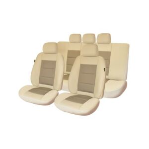 Universal beige car seat cover set for front and rear seats - Car seat cover