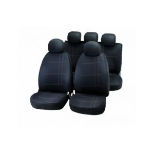 Bottari EMBROIDERY Schwarz/Grau Universal Autositzbezug Set - Vorder- und Rücksitze - Bottari