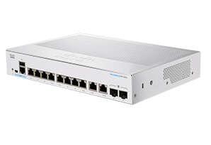 Cisco cbs350-8t-e-2g-eu hálózati kapcsoló vezérelt l2/l3 gigabit...