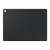 Samsung Tab A9 Plus Book Cover, black, open, showing inside