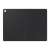 Samsung Tab A9 Plus Book Cover, black, open, showing inside