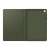 Samsung Tab A9 Plus Book Cover, green, open, showing inside
