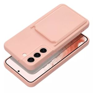 Samsung A25 5G Pink Card Holder Case Angled View - Haffner