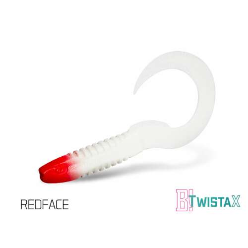 Delphin TwistaX Eeltail 6cm gumicsali, Redface E színben, horgászcsali - Gumicsali és twister