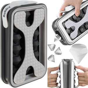 Praktikus szilikon jégkocka készító és adagoló gyémánt alakú jégkockákhoz - készíts menő jégkockákat bármely bulira (BB-21269)