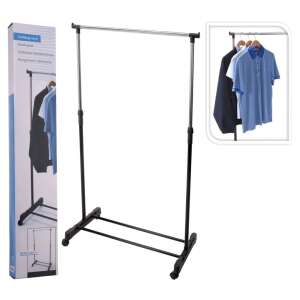 Rolling Metal Clothes Rack, 160 cm