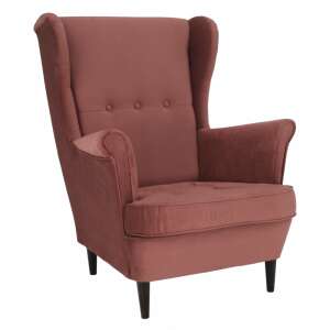 Füles fotel, vén rózsaszín/dió, RUFINO 2 NEW 90886970 