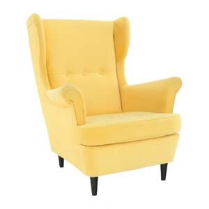 Füles fotel, sárga/wenge, RUFINO 2 NEW 90888245 
