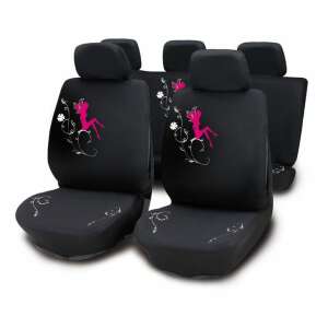 Fekete autós üléshuzatok rózsaszín tündér mintával, Bottari My Fairy üléshuzatok - Nonbrand Autó üléshuzat