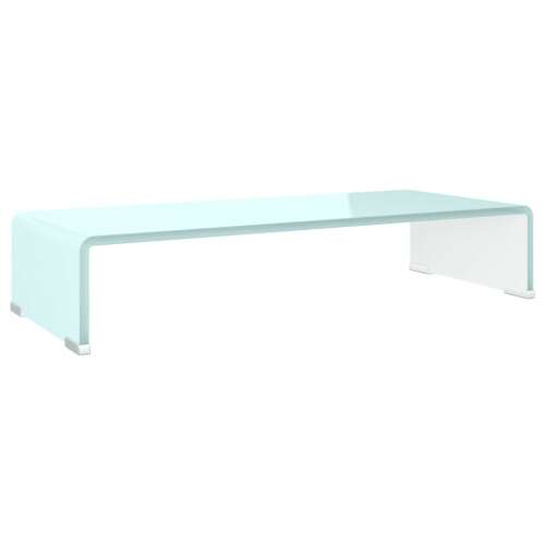 vidaXL edzett üveg TV állvány/monitor magasító, 60 x 25 x 11 cm, zöld - Monitor állvány