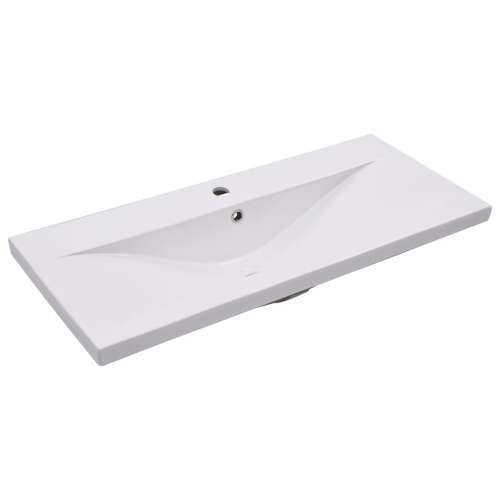 vidaXL fehér kerámia beépíthető mosdókagyló 91 x 39,5 x 18,5 cm 44133629 - Mosdókagyló