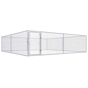 vidaXL Kutyakennel - Acél - 4x4x1m