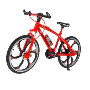 Fém mountain bike bicikli modell, 1:8 - piros 90940545 
