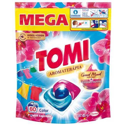 Tomi Power Caps Aromaterapia Orchidea & Makadamia Práčovacie Kapsuly 60 praní