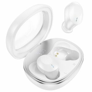 HOCO EQ3 Căști True Wireless - Albe. Căști Bluetooth 5.3 cu carcasă de încărcare. - Hoco Headseturi