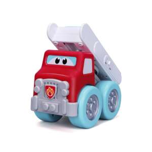 Bburago Jr. Feuerwehrauto mit Klavier, rotes Feuerwehrauto Spielzeug mit Klaviertasten, Musikspielzeug für Babys - Bburago