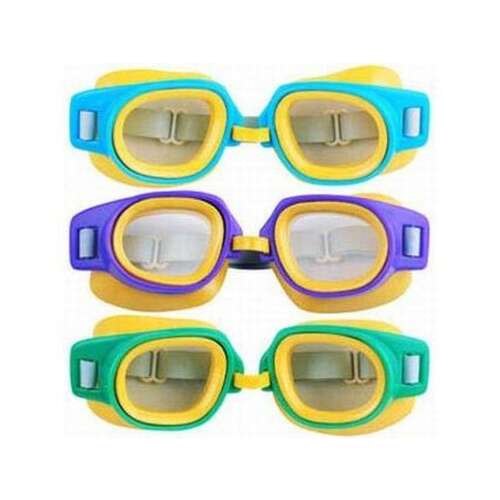 Sport-Pro swimming goggles, 3 pack, blue, purple, green