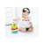 Baby playing with Hola Roly Poly Unicorn Stacking Toy, with 4 colorful rings and a unicorn head, for babies and toddlers
