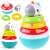 Hola Roly Poly Unicorn Stacking Toy, with 4 colorful rings and a unicorn head, for babies and toddlers