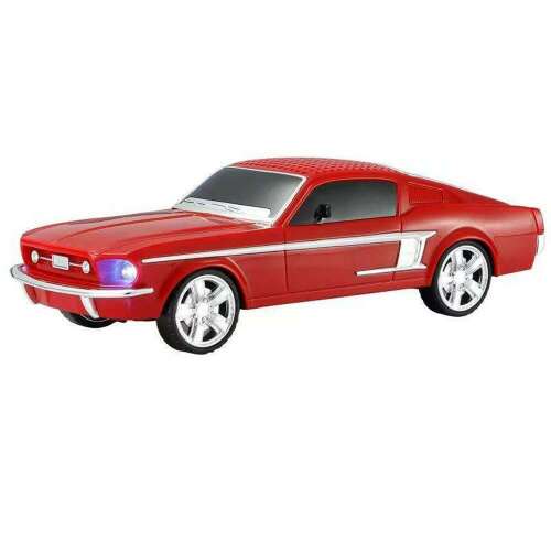 Red Mustang GT wireless speaker, WS-1967 model, Bluetooth speaker, car shaped speaker