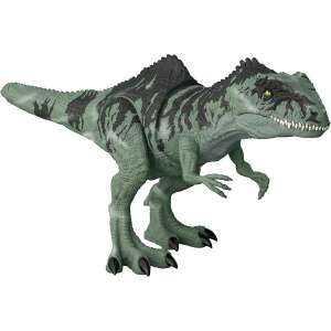 Jurassic World Strike 'N Roar Giganotosaurus dinoszaurusz akciófigura, 56 cm, zöld, szürke, fehér, Mattel - Mattel