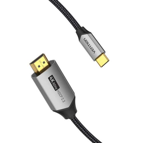 Cablu USB-C la HDMI de 1 m Vention CRBBF (negru)
