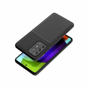 NOBLE Samsung Galaxy S23 FE black phone case, angled view - Phone Case