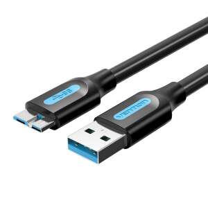 Vention COPBF USB 3.0 A és Micro-B kábel, 1 méter, fekete - Vention