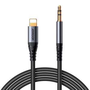 Joyroom 3.5mm aux to Lightning audio cable for iPhone and iPad, black, 1.2m - Joyroom Lightning Cable