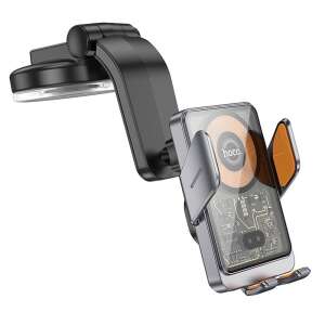 HOCO Vezeték nélküli Autós Telefontartó - 15W Qi Töltési Funkcióval 90961122 - Hoco