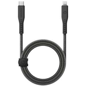 ENERGEA Flow USB-C auf Lightning Kabel, schwarz, 1,5m, 60W, 3A, Schnellladen - Energea Lightning-Kabel