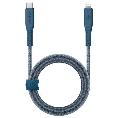 ENERGEA kabel Flow USB-C - LightningC94 MFI 1.5m niebieski/blue 60W 3A PD Fast Charge