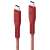 ENERGEA Flow USB-C - USB-C 1.5m piros 240W 5A PD gyorstöltő kábel közeli kép