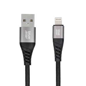 Cablu Blue Star cu împletitură cu conector USB A la Lightning 2,4A 90961759 - Cabluri Lightning
