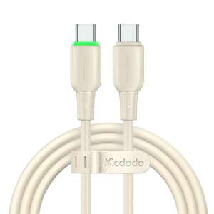 Mcdodo CA-4770 65W USB-C - USB-C kábel, bézs, 1.2m - USB kábel