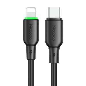 Mcdodo USB-C - Lightning kábel, fekete, 1.2m, gyors töltés, adatátvitel - Adatkábel