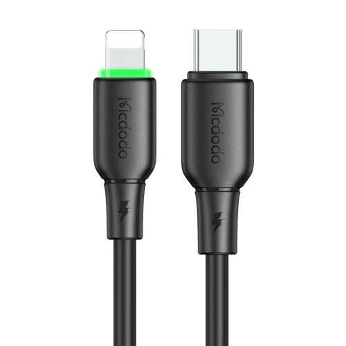 Mcdodo USB-C - Lightning kábel, fekete, 1.2m, gyors töltés, adatátvitel