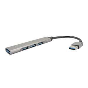 4smarts HUB 4w1 USB-A -3xUSB-A 2.0 + USB-A 3.0 szürke 456909 90963777 