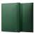 Spigen Valentinus green leather laptop sleeve front and back view