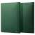 Spigen Valentinus green leather laptop sleeve front and back view