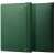 Spigen Valentinus green leather laptop sleeve front and back view