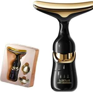 3 az 1-ben arc,-nyak,-szem masszírozó készülék, elemes,fekete