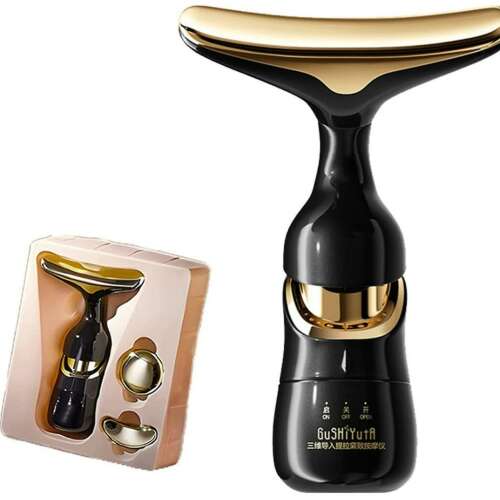 3 az 1-ben arc,-nyak,-szem masszírozó készülék, elemes,fekete 90969324