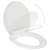 Weißer Toilettensitz mit Soft-Close-Deckel, Draufsicht